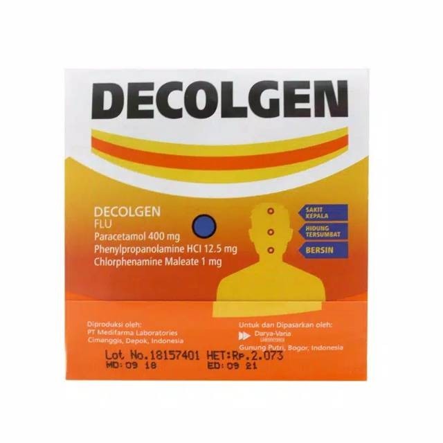 DECOLGEN STRIP 4 TABLET