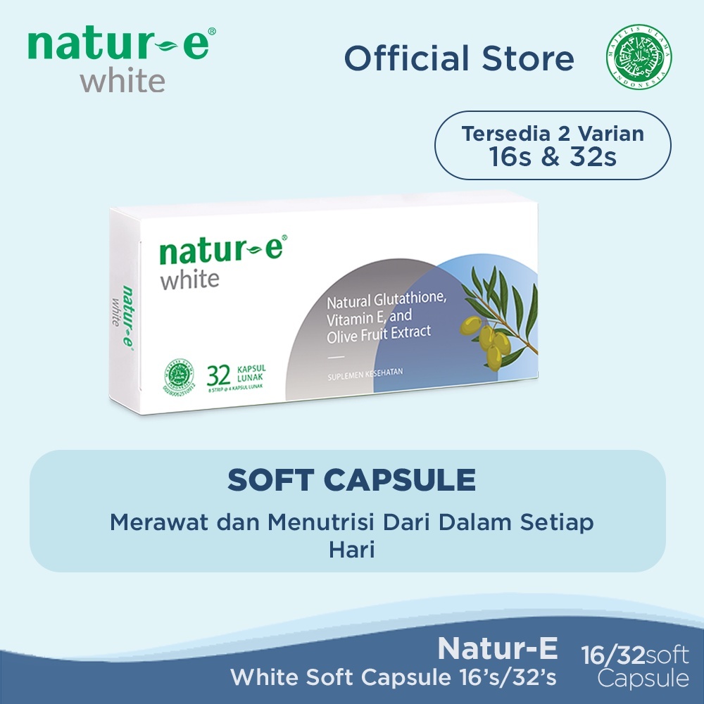 Natur E White 16s/32s Soft Capsule suplemen