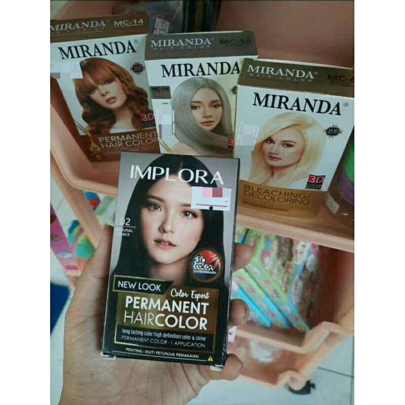 Warna rambut Implora, Miranda