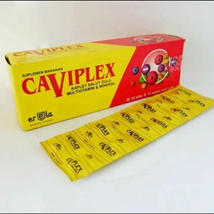 Caviplex multivitamin perbox isi 100 Tablet