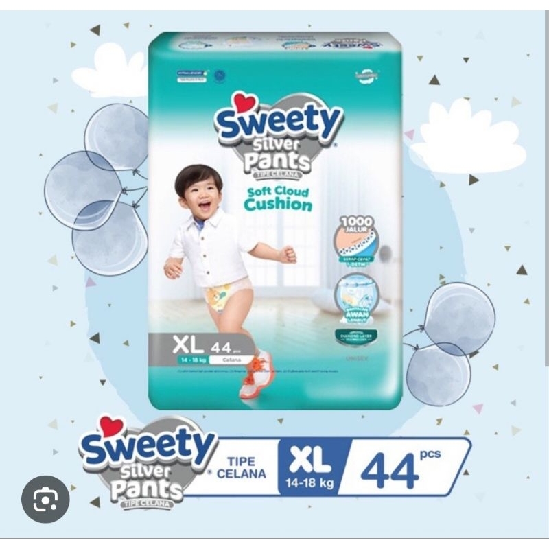 Sweety silver pants Xl 44