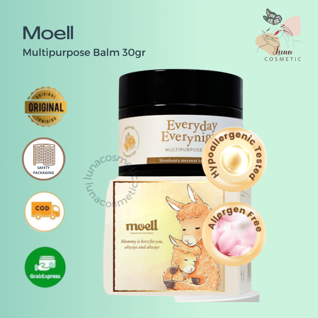 Moell Multipurpose Balm 30gr - Everyday Everynight Multipurpose Balm