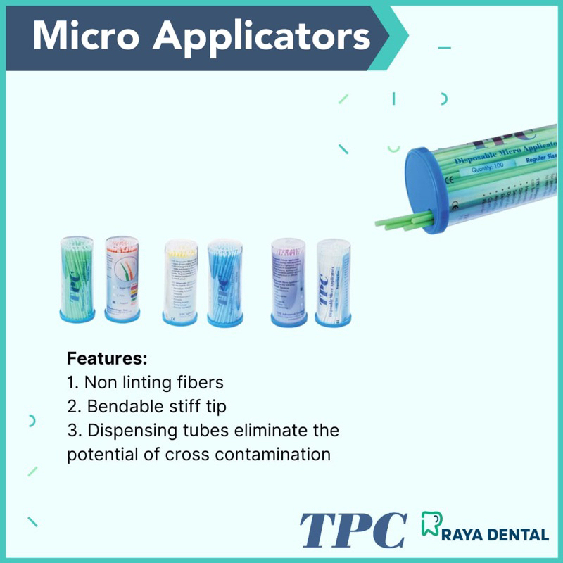 TPC MICROBRUSH micro aplicator tip dental
