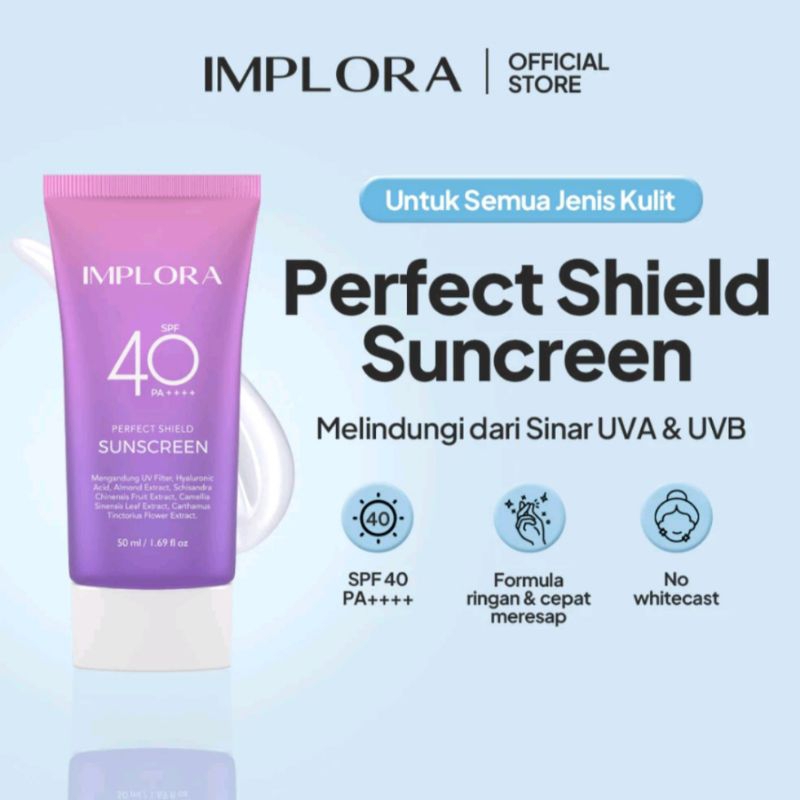 Implora Perfect Shield Sunscreen SPF 40 PA++++ 50ml