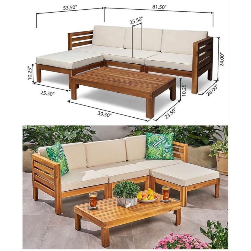 set sofa L modern minimalis/ sofa outdor