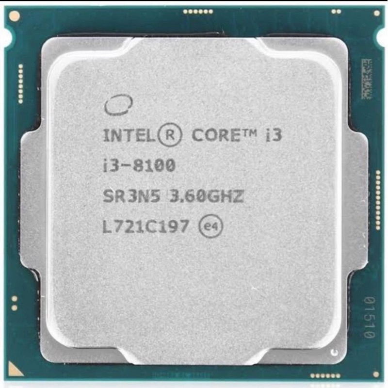 PROCESSOR INTEL CORE I3 8100 TRAY + FAN LGA 1151
