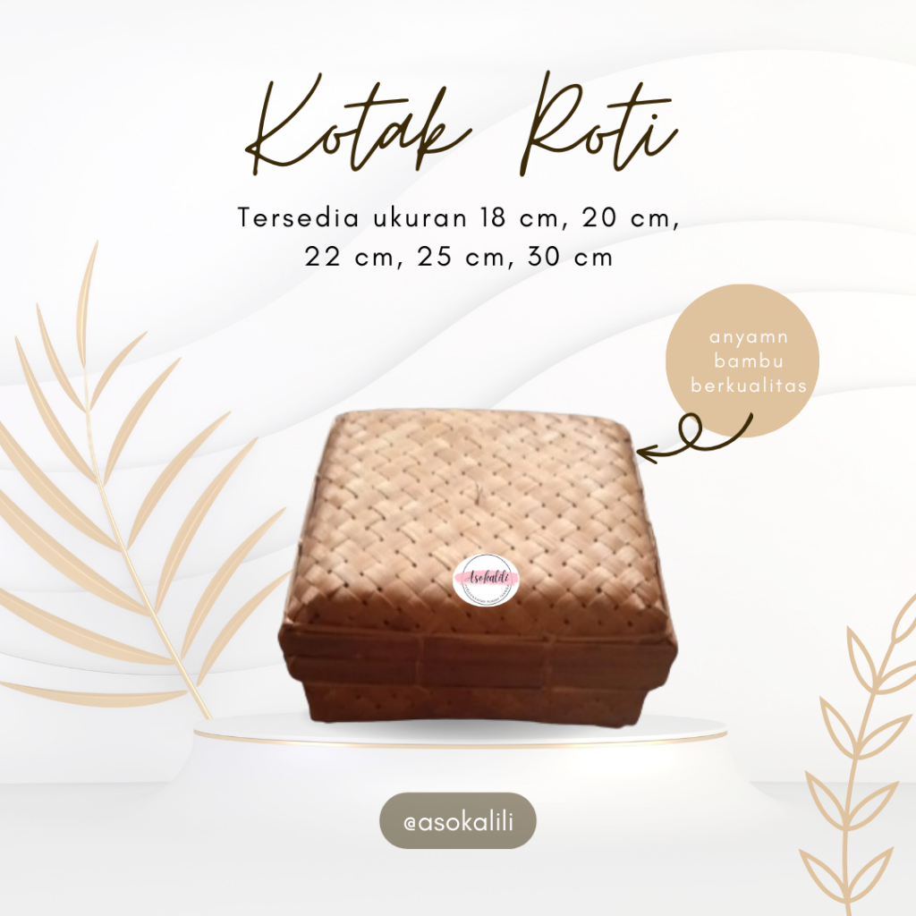 kotak roti anyaman bambu