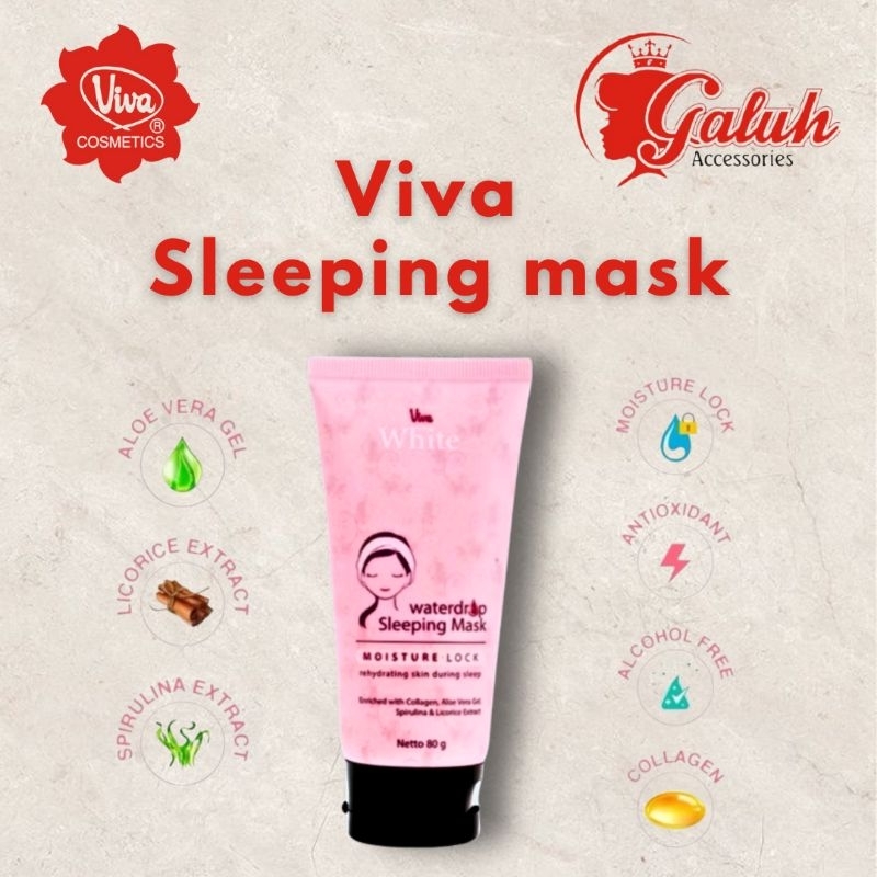 DEVO | Viva Sleeping Mask White Waterdrop Moisturizer 80gr