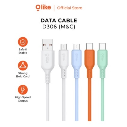 OLIKE D306 KABEL DATA CHARGER USB MICRO / TYPE C