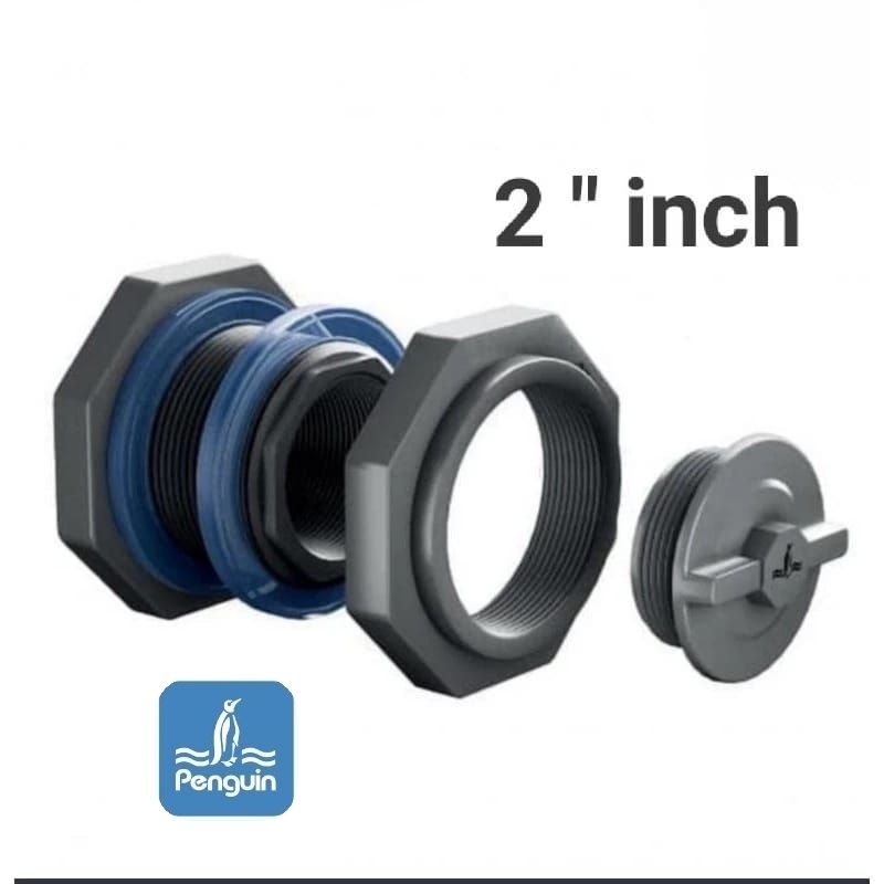 Penguin Bulkhead Fitting Mur Tangki/Toren 2 inch