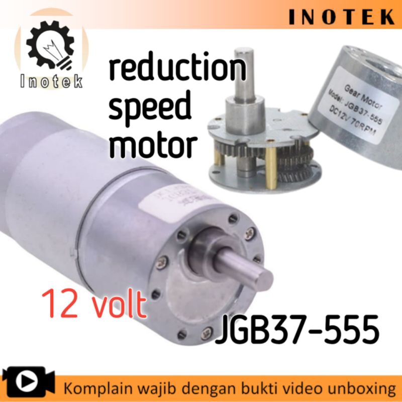 Dinamo 12V gearbox reduction speed JGB37-555