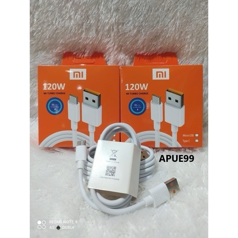 Cable Kabel Data Xiaomi 120W 6A Fast Charging