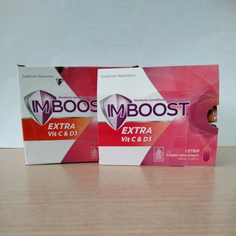 IMBOOST EXTRA VIT C DAN D3 / STRIP 4 KAPLET
