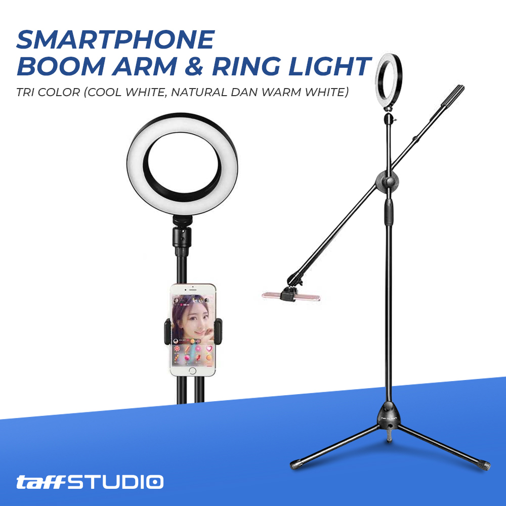 Selfie Ring Light LED Dimmable Live Stream 10 Inch with Holder