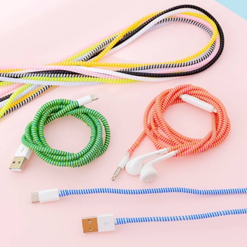 [BS 320] Kabel Protektor Warna 2 Tone / Cable Protector