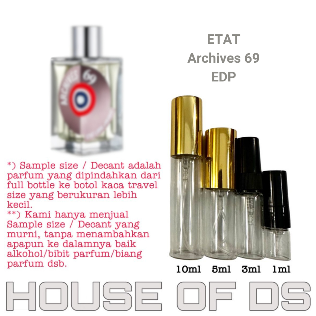 Decant Etat Archives 69 EDT 2ml/3ml/5ml/10ml