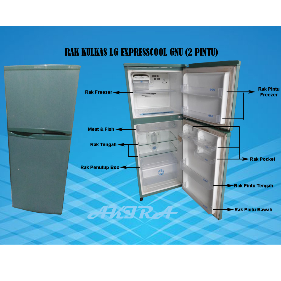 Rak kulkas exprescool 2 pintu custom