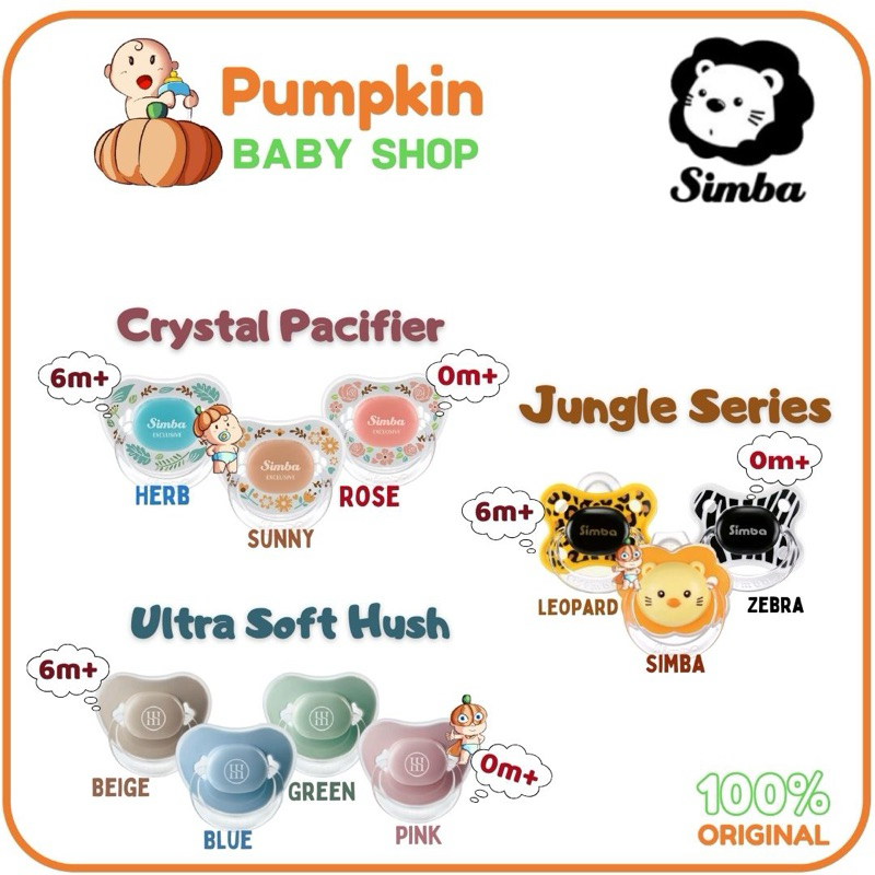 SIMBA Thumbs Shaped and Crystal Romace Pacifier JunDW