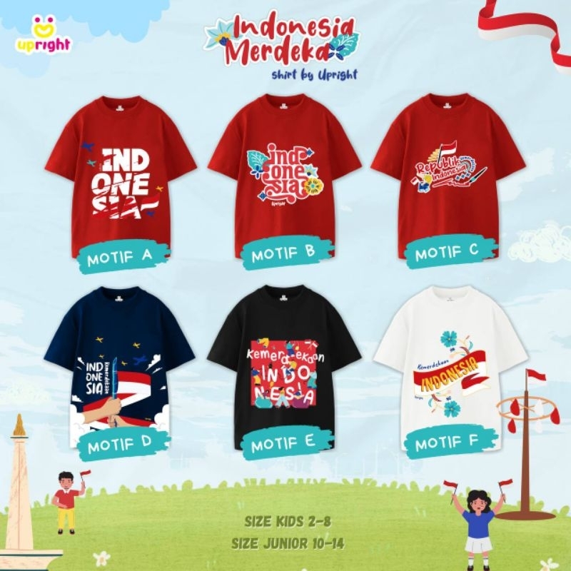 Kaos Indonesia Merdeka By Upright