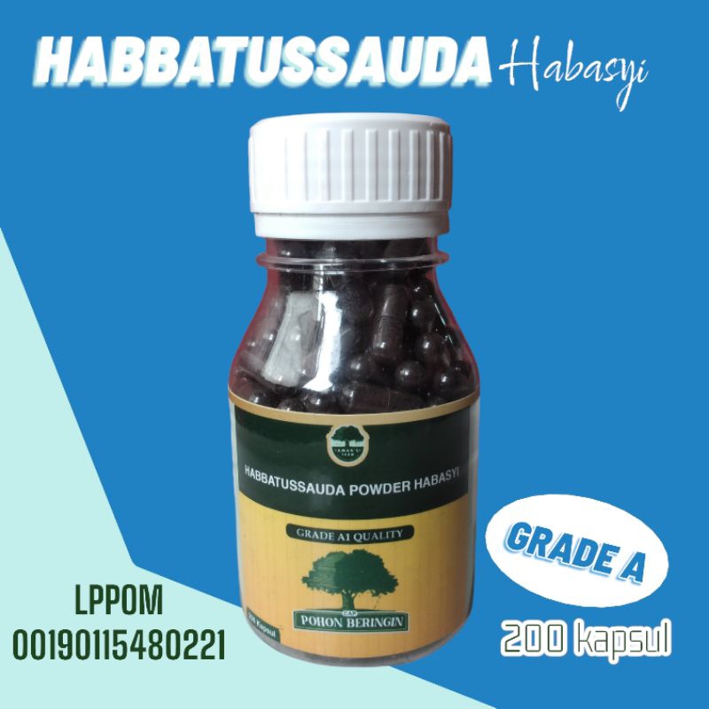 Habbatussauda GRADE A 200 Kapsul - TERMURAH