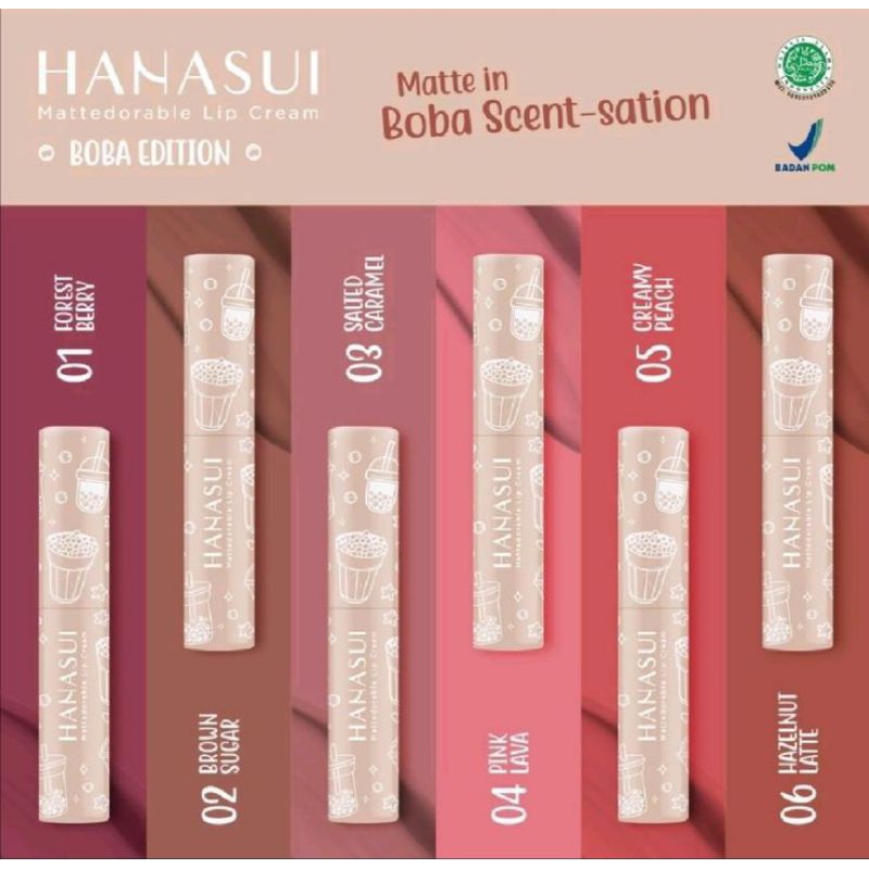 Hanasui lipcream boba edition