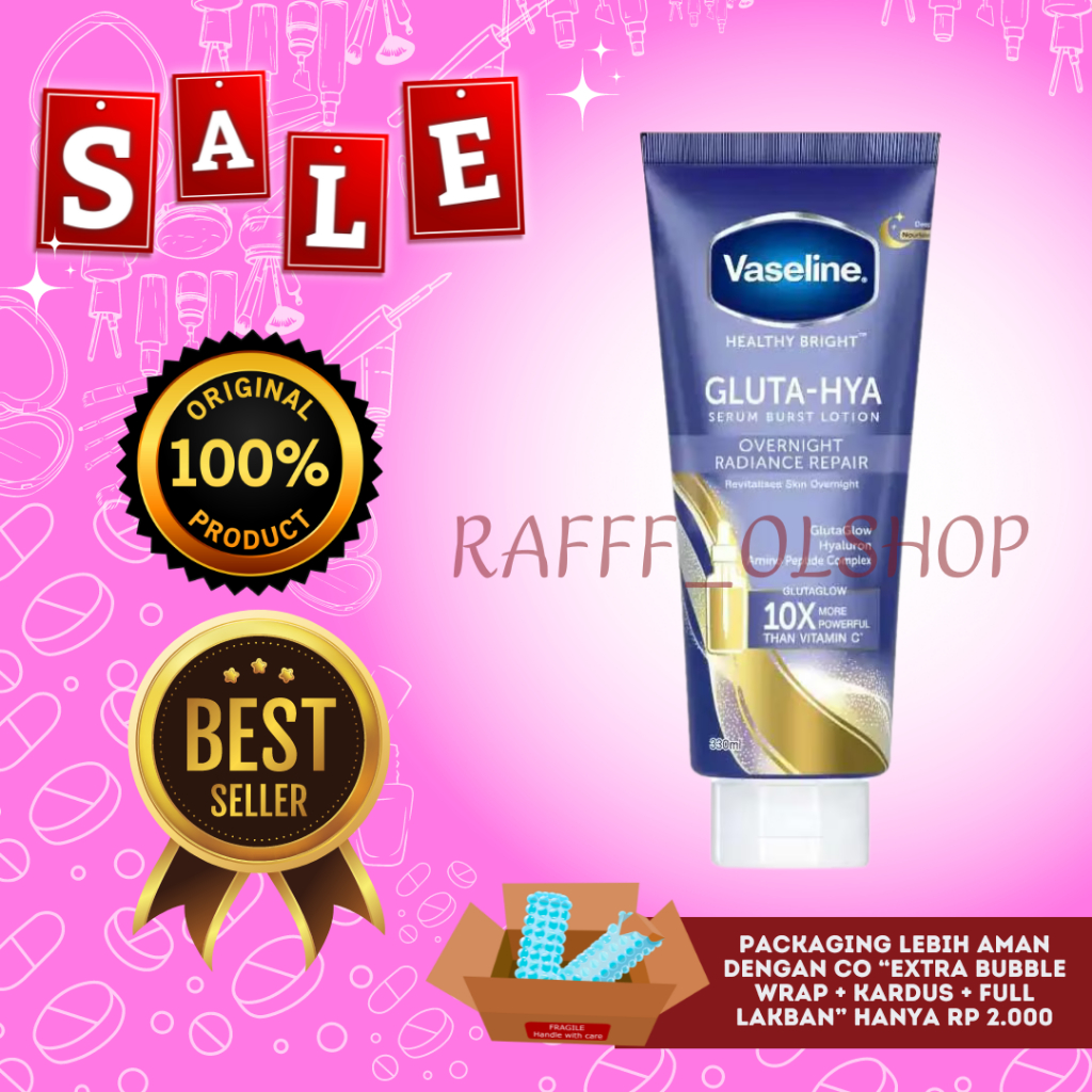VASELINE GLUTA HYA EVERNIGHT 200 ML