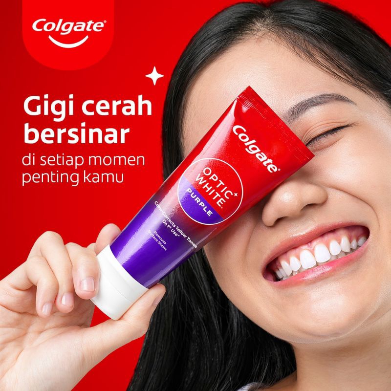 colgate optic whitw purple 100g