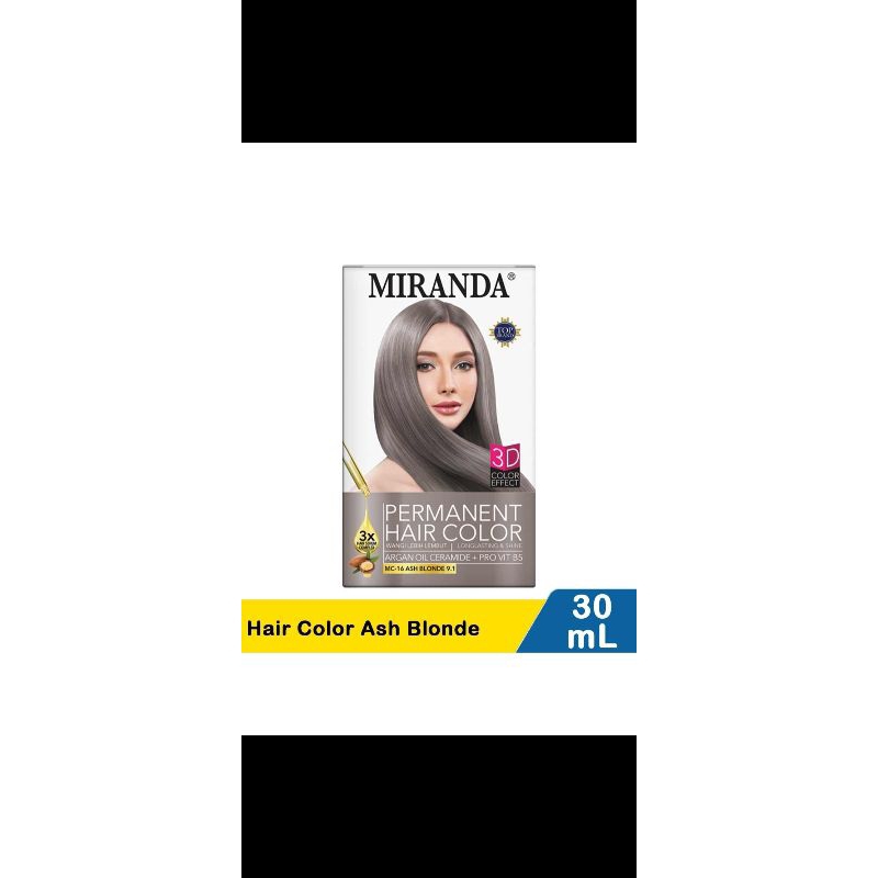Miranda cat rambut hitam dan ash blonde