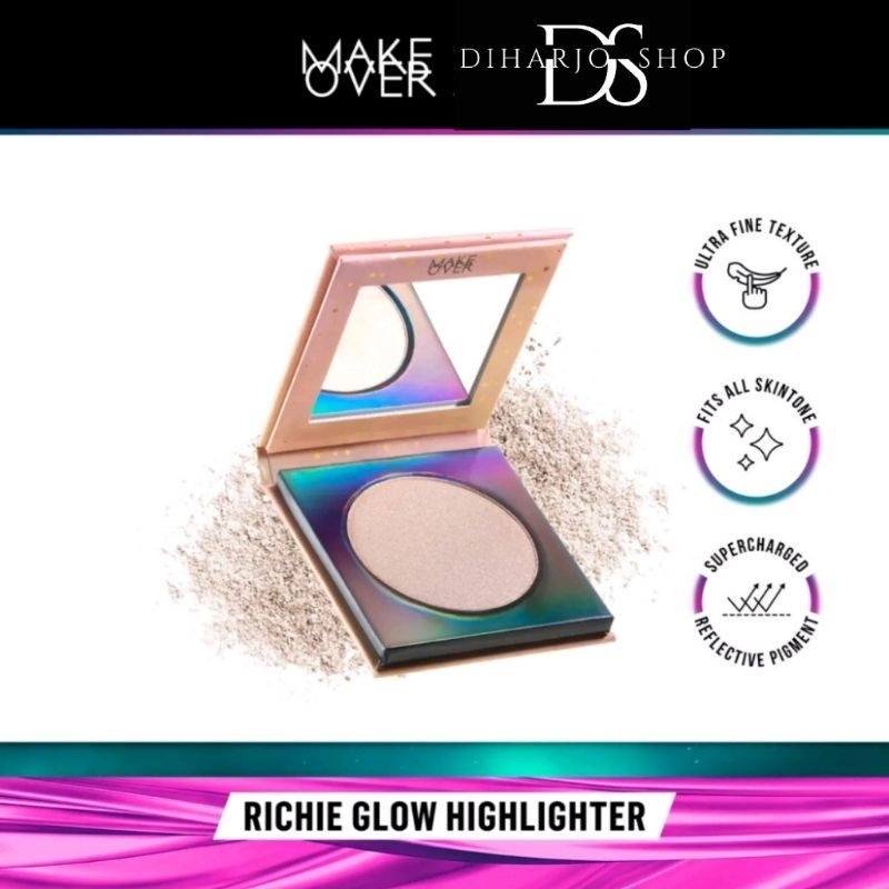 MAKE OVER Riche Glow Highlighter 13g - Highlighter