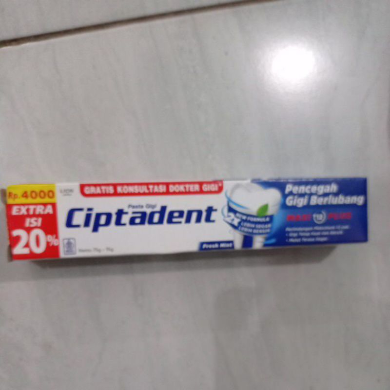 CIPTADENT 75g + 15g dapat 5pcs