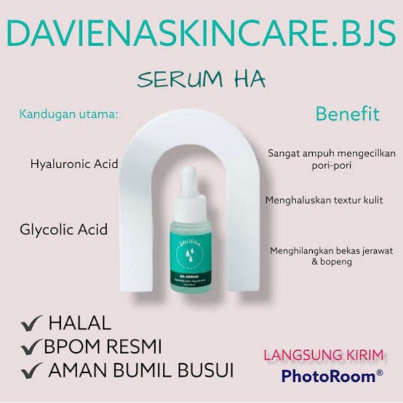 "DAVIENA SKINCARE" SERUM  "HA"DISTRIBUTOR
