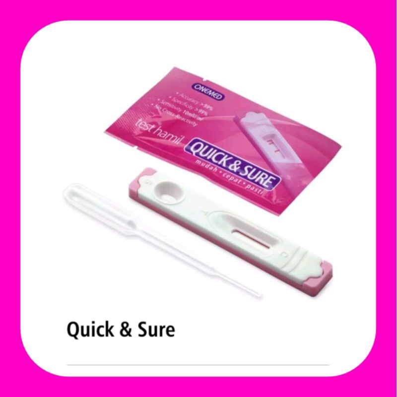 Tes Hamil QUICK & SURE ONEMED Testpack