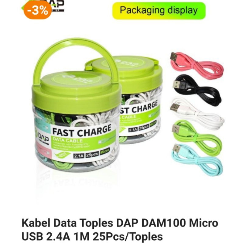 KABEL DATA DAP (25pcs/toples)