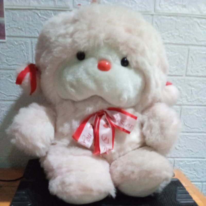 Boneka Teddy Pink Berbulu