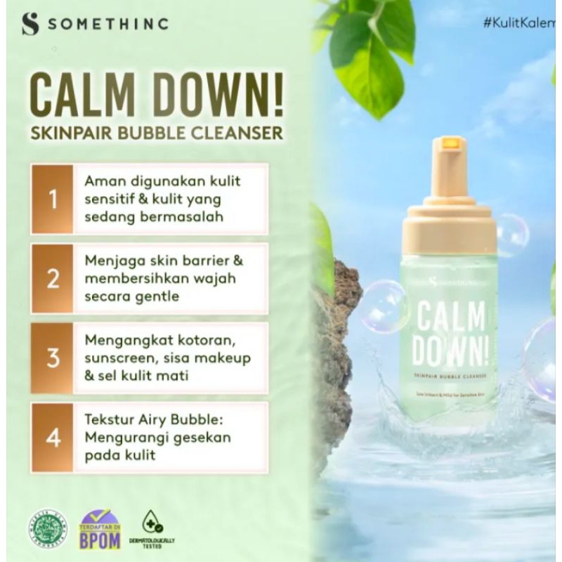 Somethinc cleanser clam down