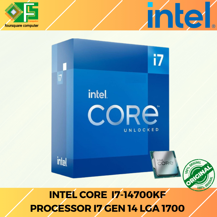 Processor Intel Gen 14 Core i7 14700KF Box Resmi