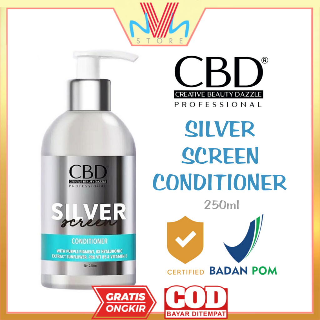CBD SILVER SCREEN CONDITIONER 250ml - KONDISIONER CBD MURAH