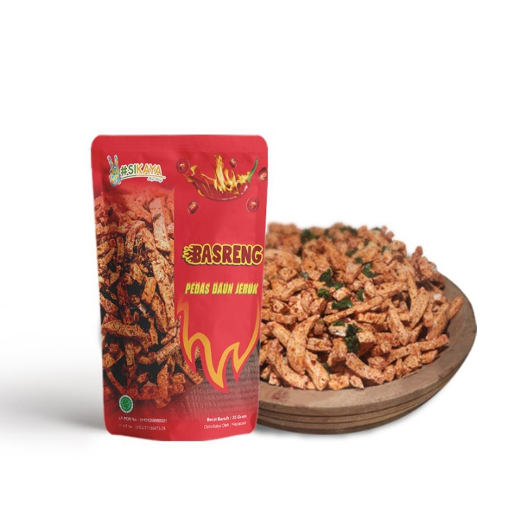 Basreng Pedas Daun Jeruk Mini
