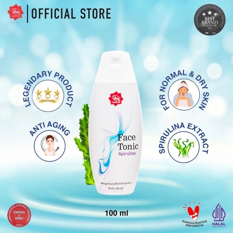 VIVA FACE TONIC SPIRULINA 100 ML