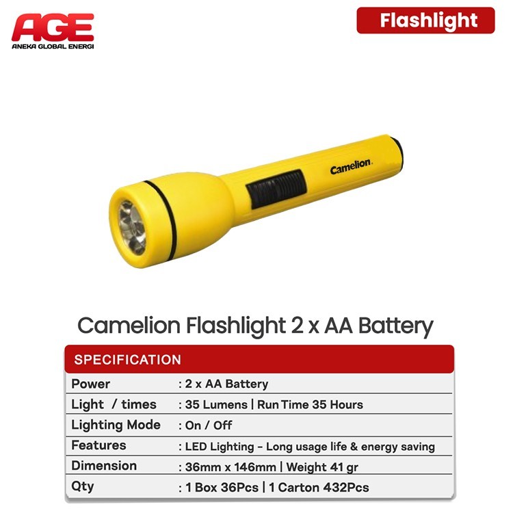 Camelion FlashLight Senter FL1L2AA ORIGINAL
