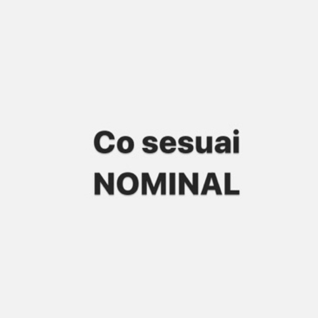 Co sesuai NOMINAL