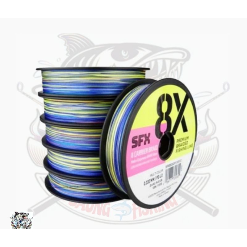 senar pancing pe surfix x8 multicolor 100m