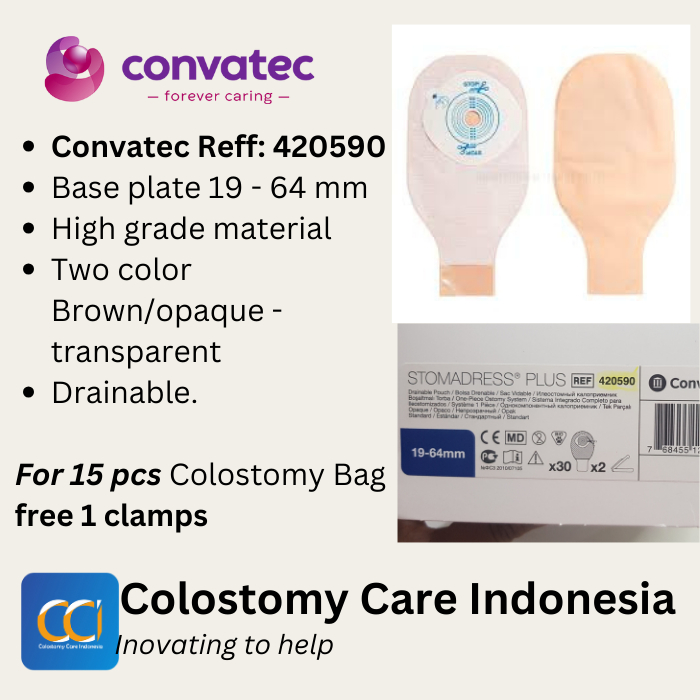 Convatec Stomadress Plus Coklat Opaque Ref: 420590