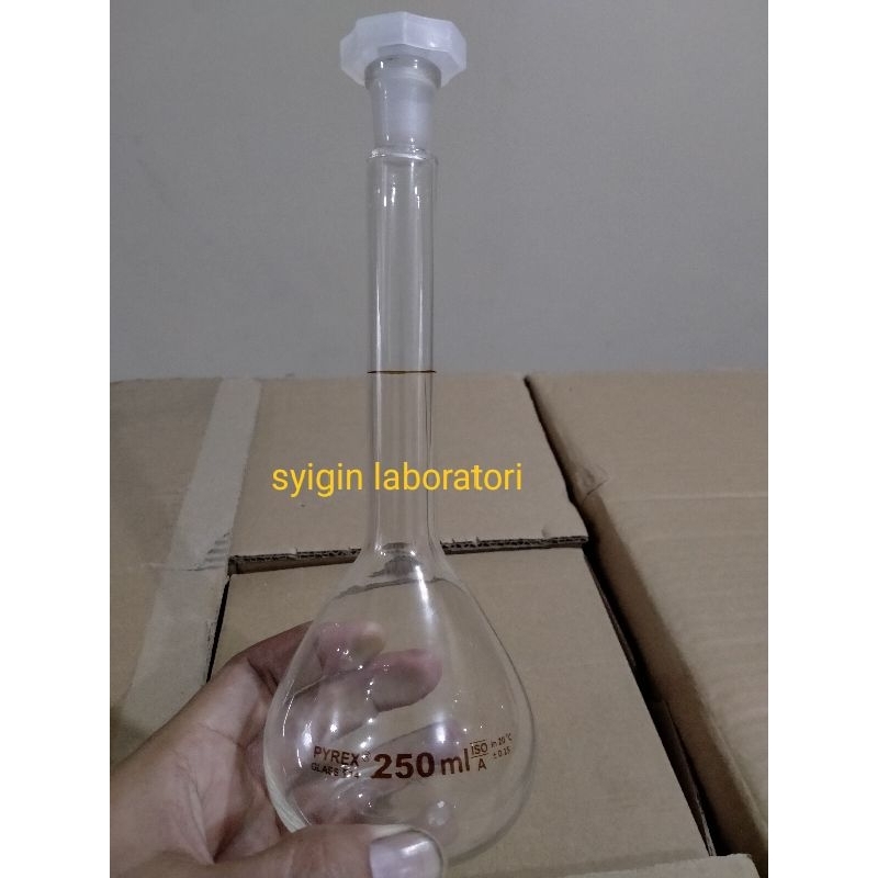 Volumetrik Flask/Labu ukur 250 ml Pyrex
