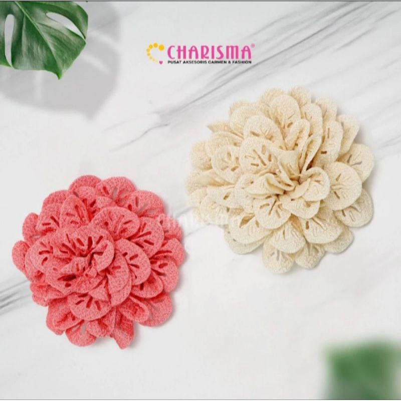 Charisma Aplikasi Bunga Suede 6*7 cm