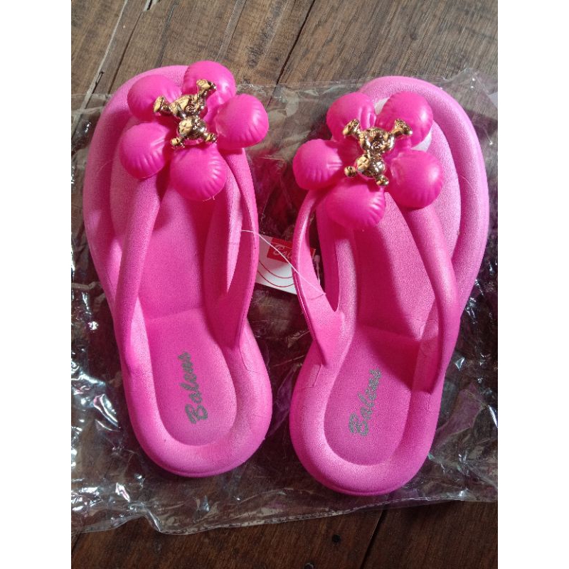 sandal jepit jelly bunga