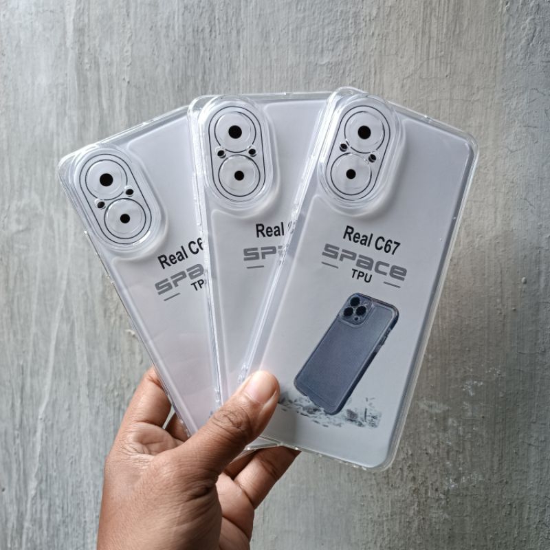 Softcase Casing Realme C67 Case Transparan Protec Camera TPU
