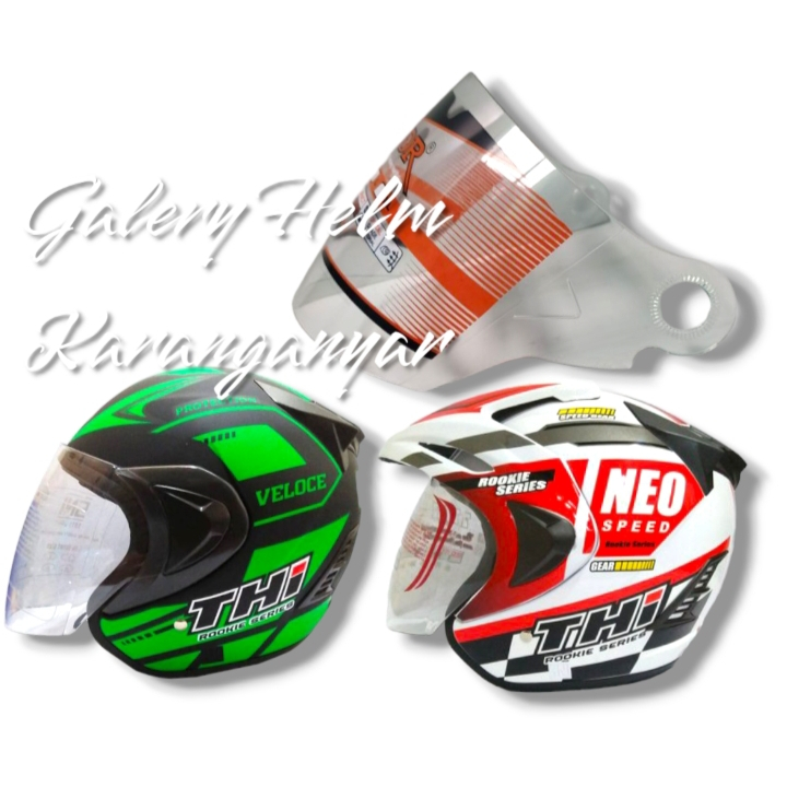 (TKC) Kaca Helm THI half face all Varian