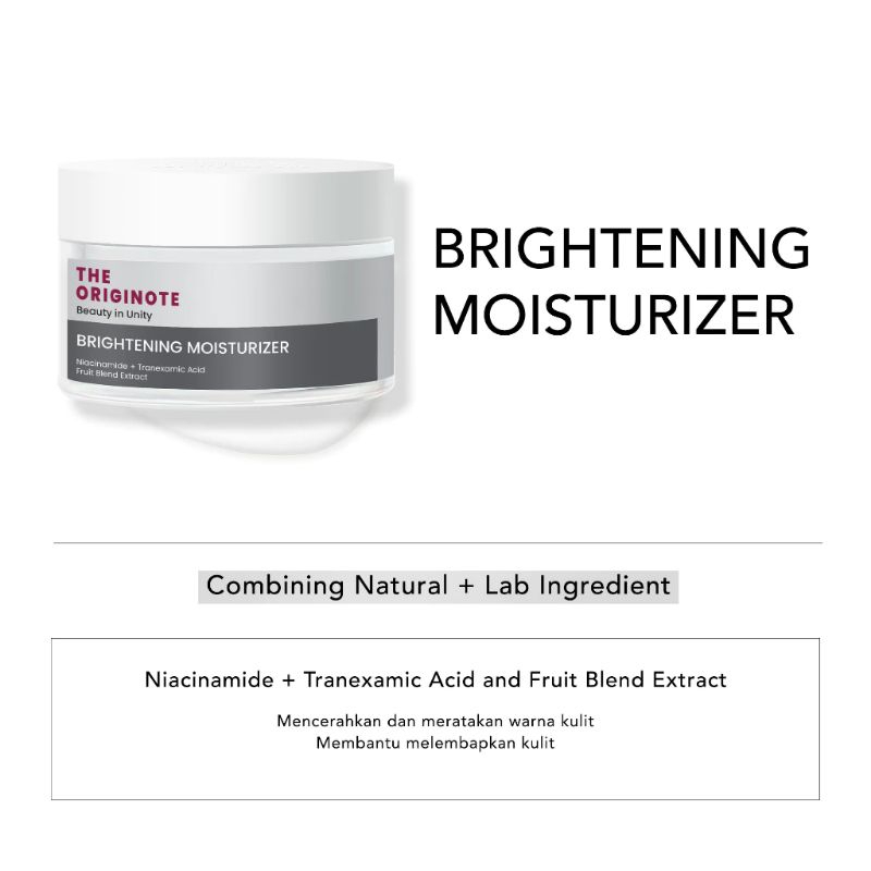 The originote Moisturizer Brightening