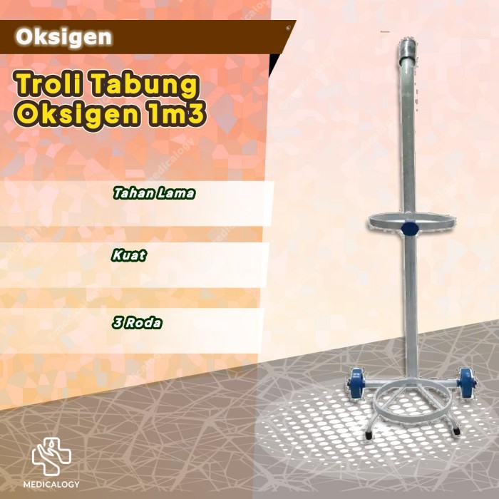 Troli Tabung Oksigen 1m3